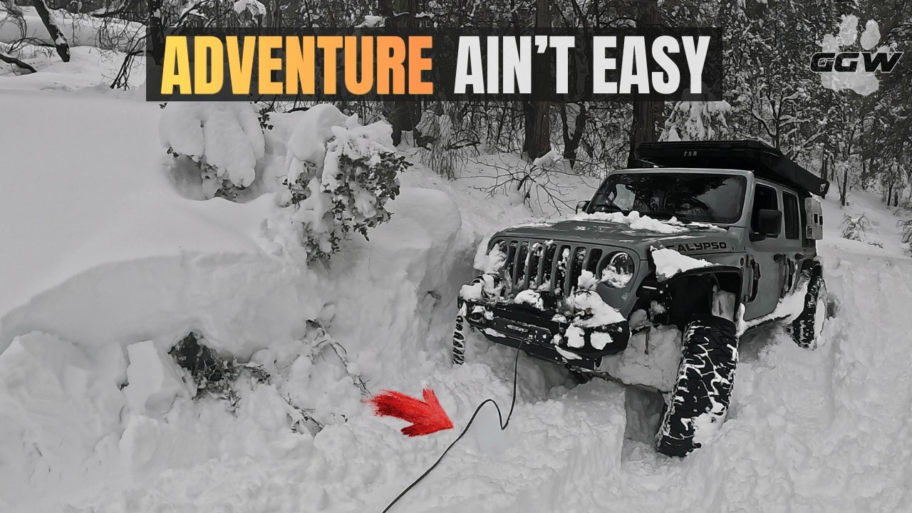 Sierra Nevada Snow Camping | Getting Stuck In Deep Powder