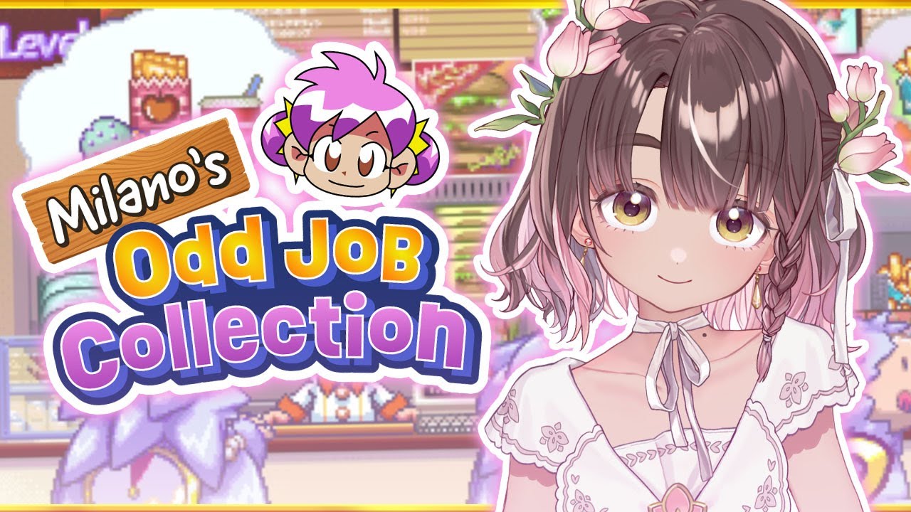 【Milano's Odd Job Collection】 Nostalgic Retro Gaming Time!🐝🌸【Phoebe Chan | フィービー・チャン 】#densetsuexe