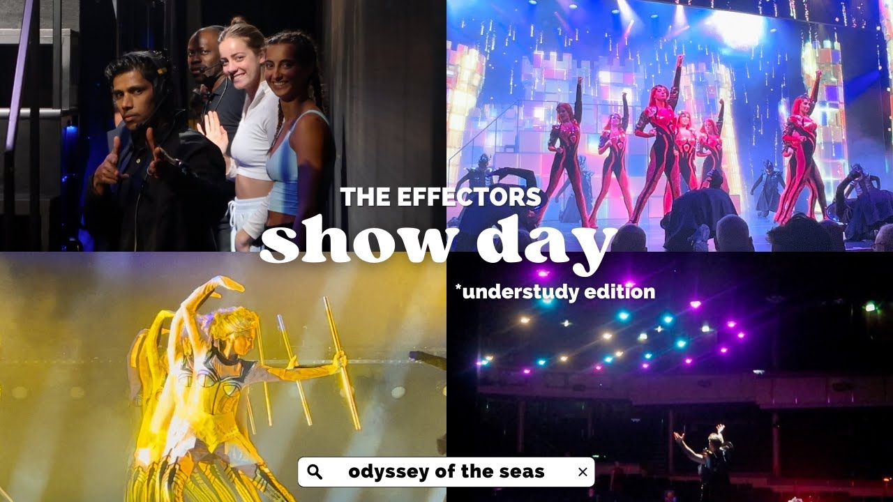 a show day in the life of a cruise ship dancer - THE EFFECTORS (+ as an understudy..?)