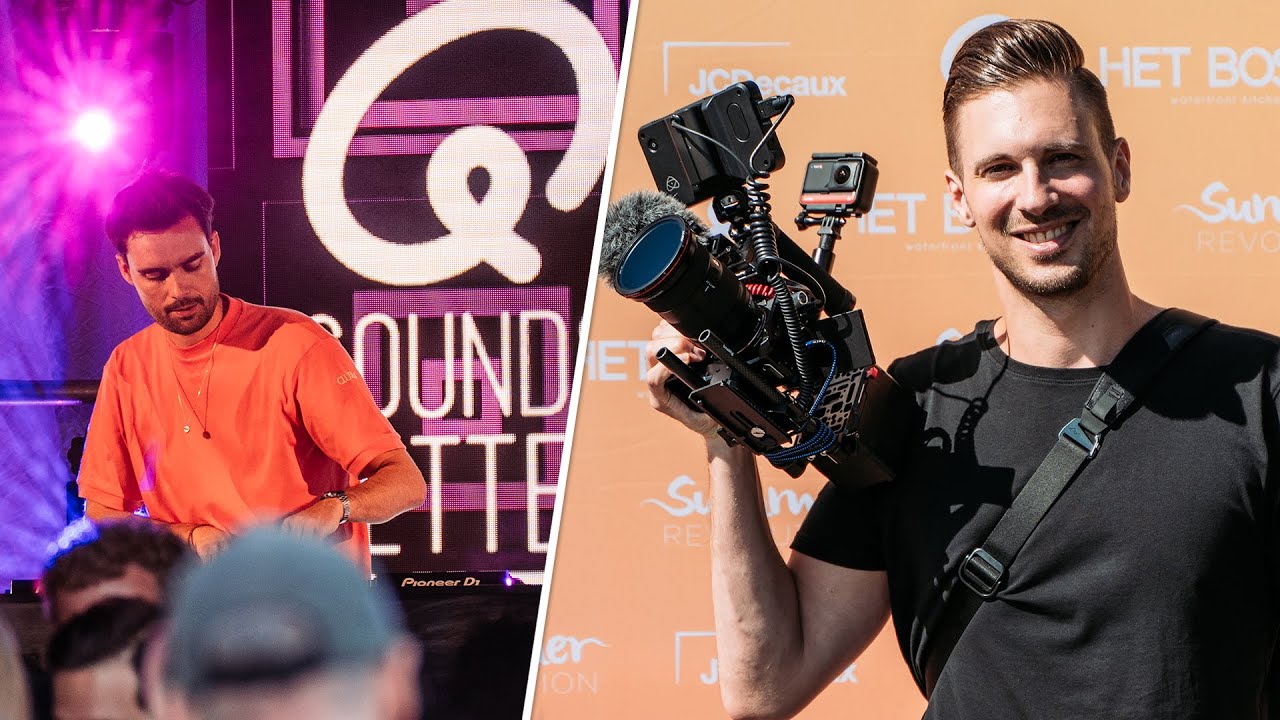 Behind the scenes bij een AFTERMOVIE voor QMUSIC!