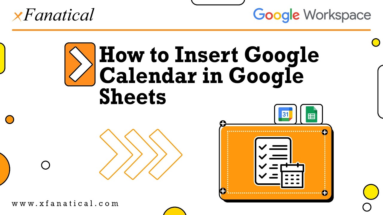 How to Insert Google Calendar in Google Sheets?