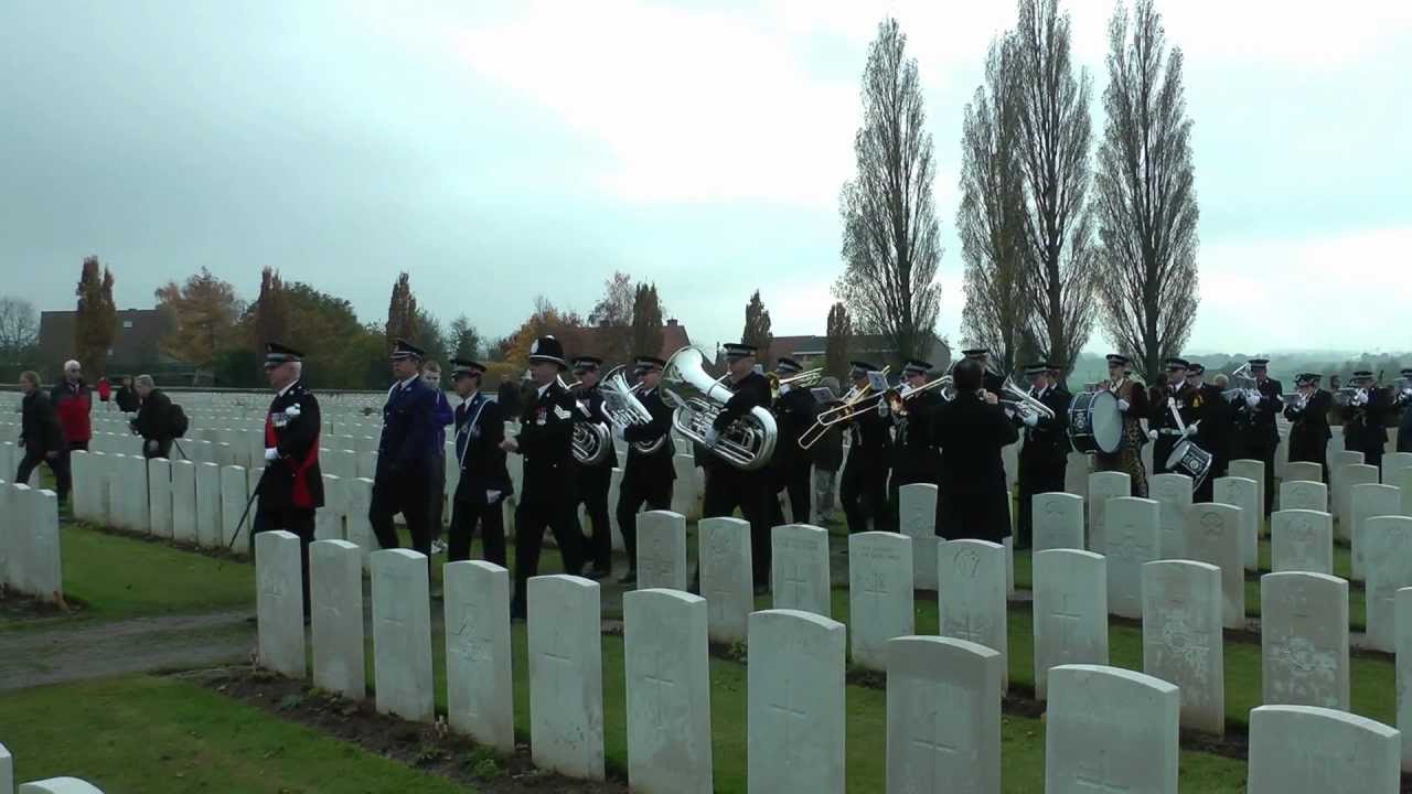The West Yorkshire Police Band playing