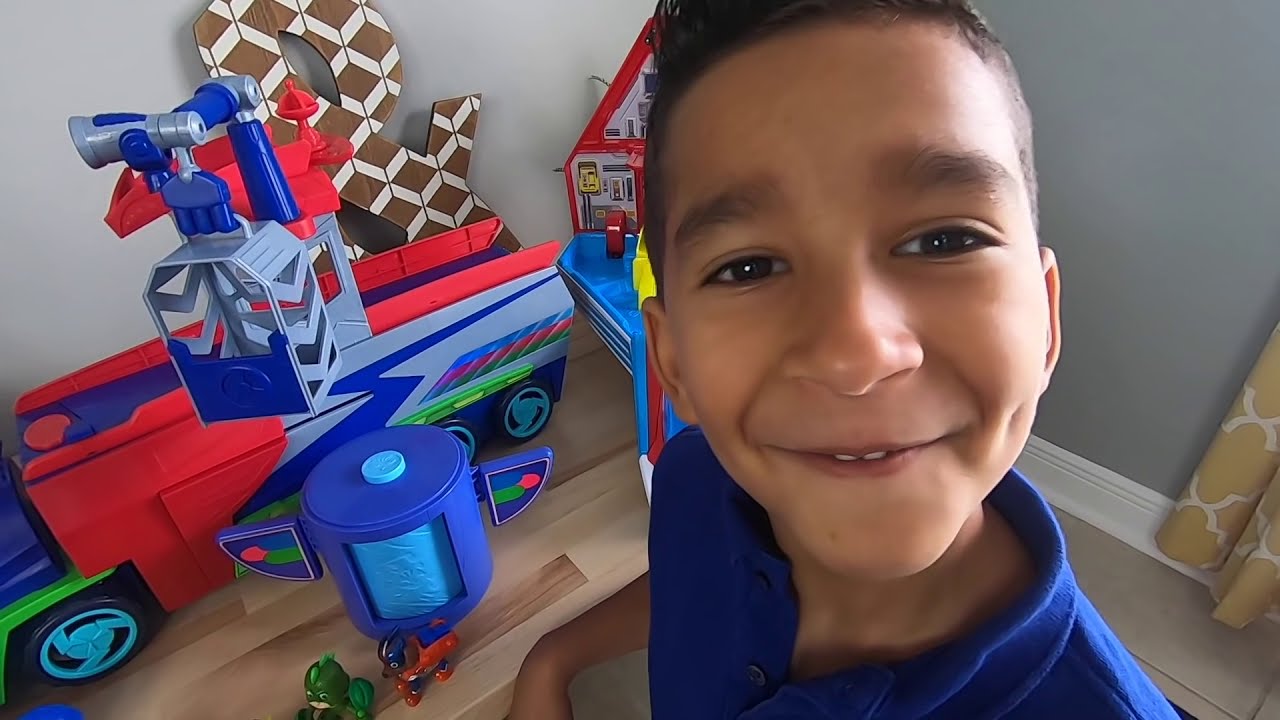PAW PATROL and PJ MASKS play Hide and Seek with Mason! / Pretend Play!