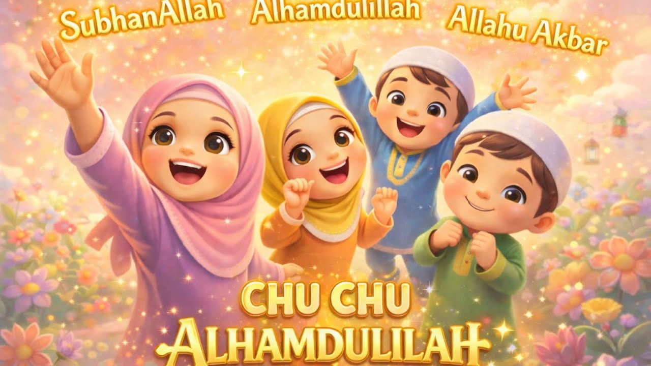 Chu Chu Alhamdulillah 🚂 Flap Flap Bismillah | Fun Islamic Kids Song | Learn Islamic Phrases