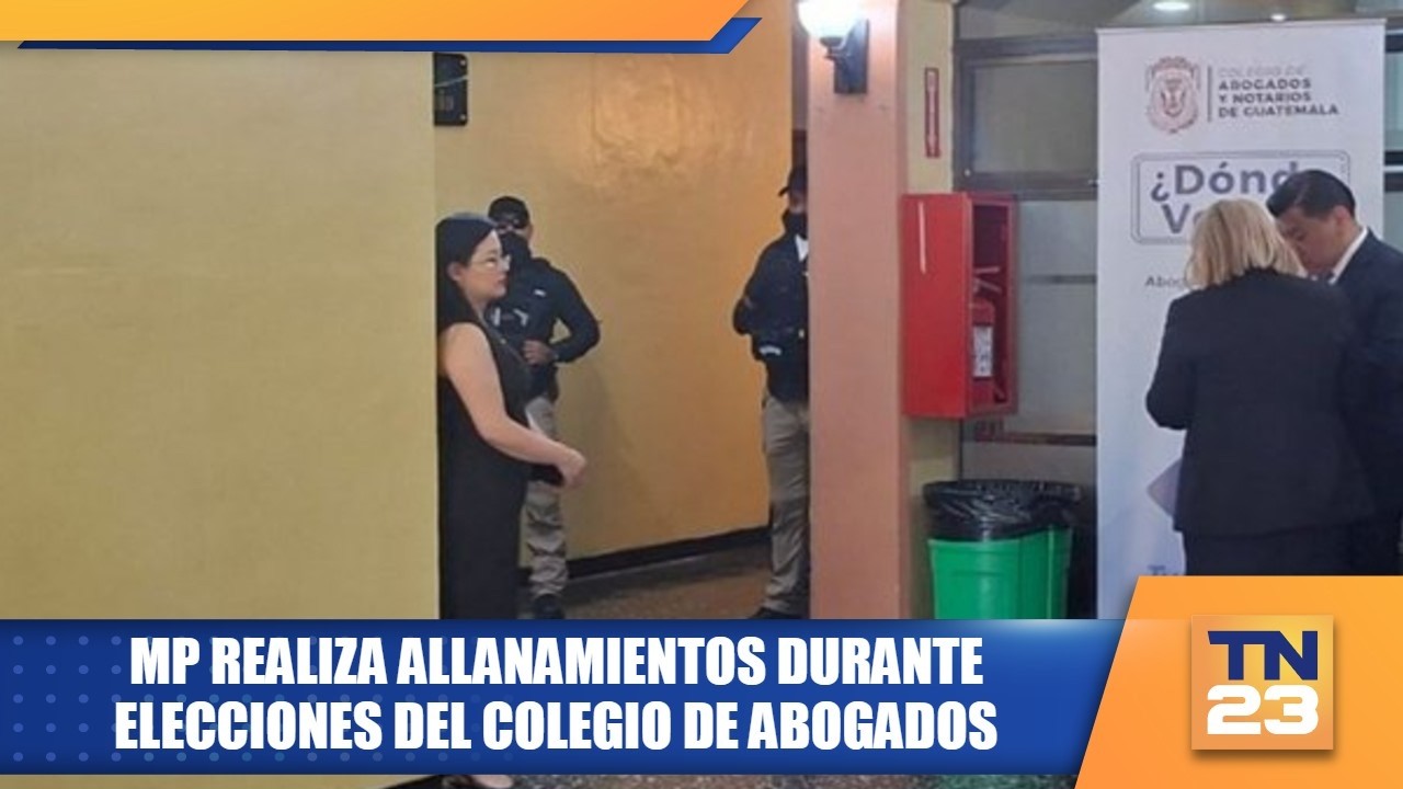 MP realiza allanamientos durante elecciones del Colegio de Abogados