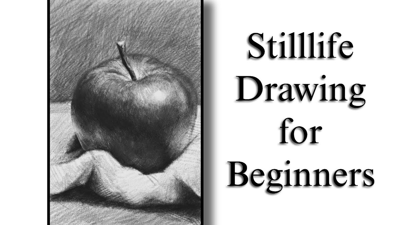 How to draw Stilllife with Shading pencil step by step drawing for beginners| apple stilllife