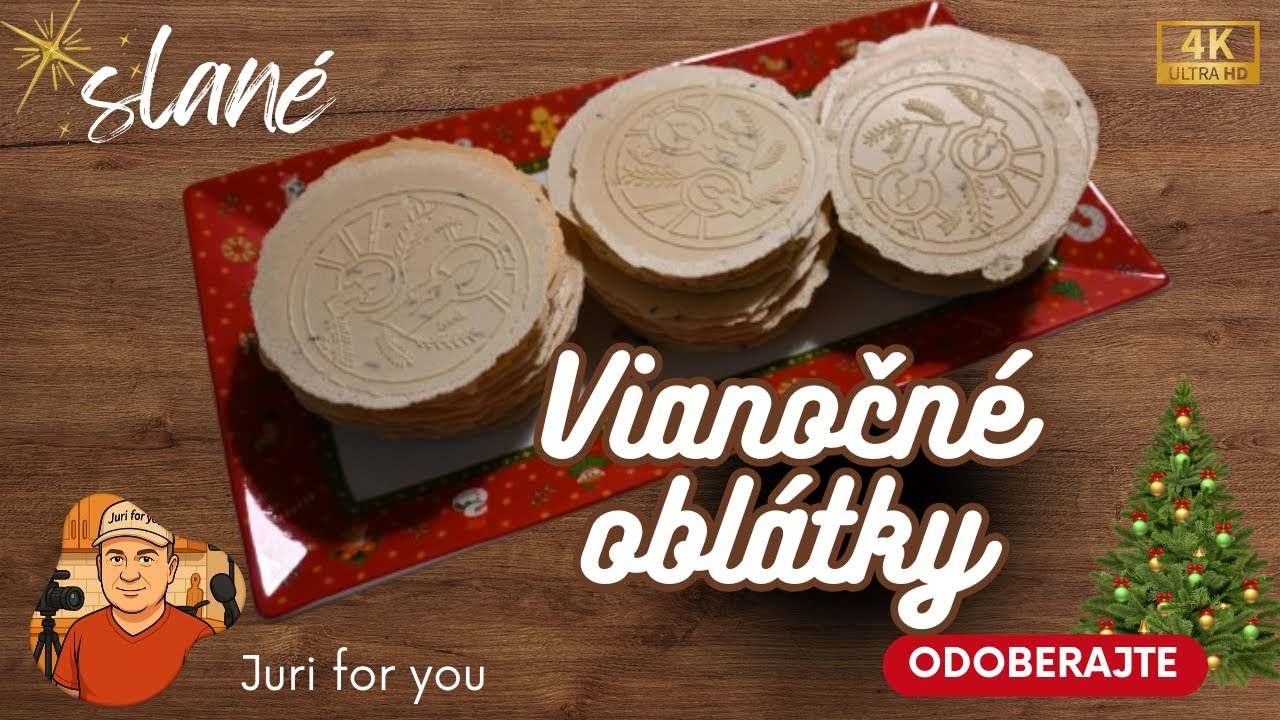 Slané vianočné oblátky