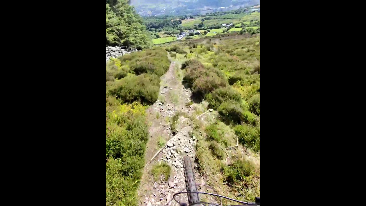 Partial Northside(ish) #mtb  descent from top of Moelyci July 2025