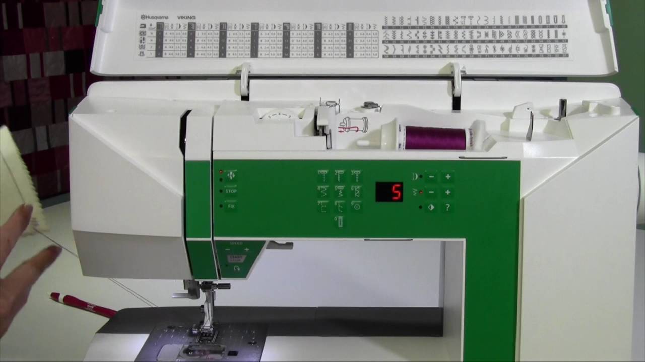 Husqvarna Viking Jade 20 9 Selecting Stitches & Settings