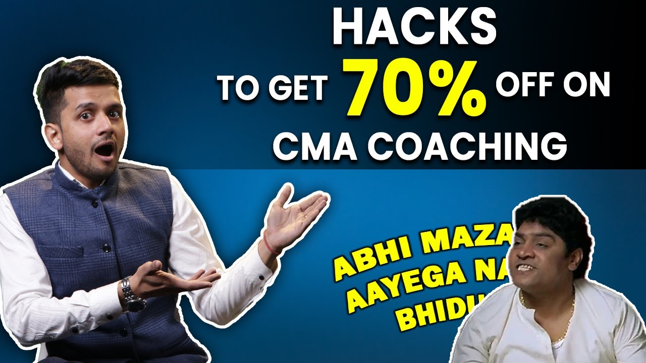 Hacks to get *Discount on CMA Coaching | CMA Courses | CMA Intermediate Classes | Nikkhil Sir