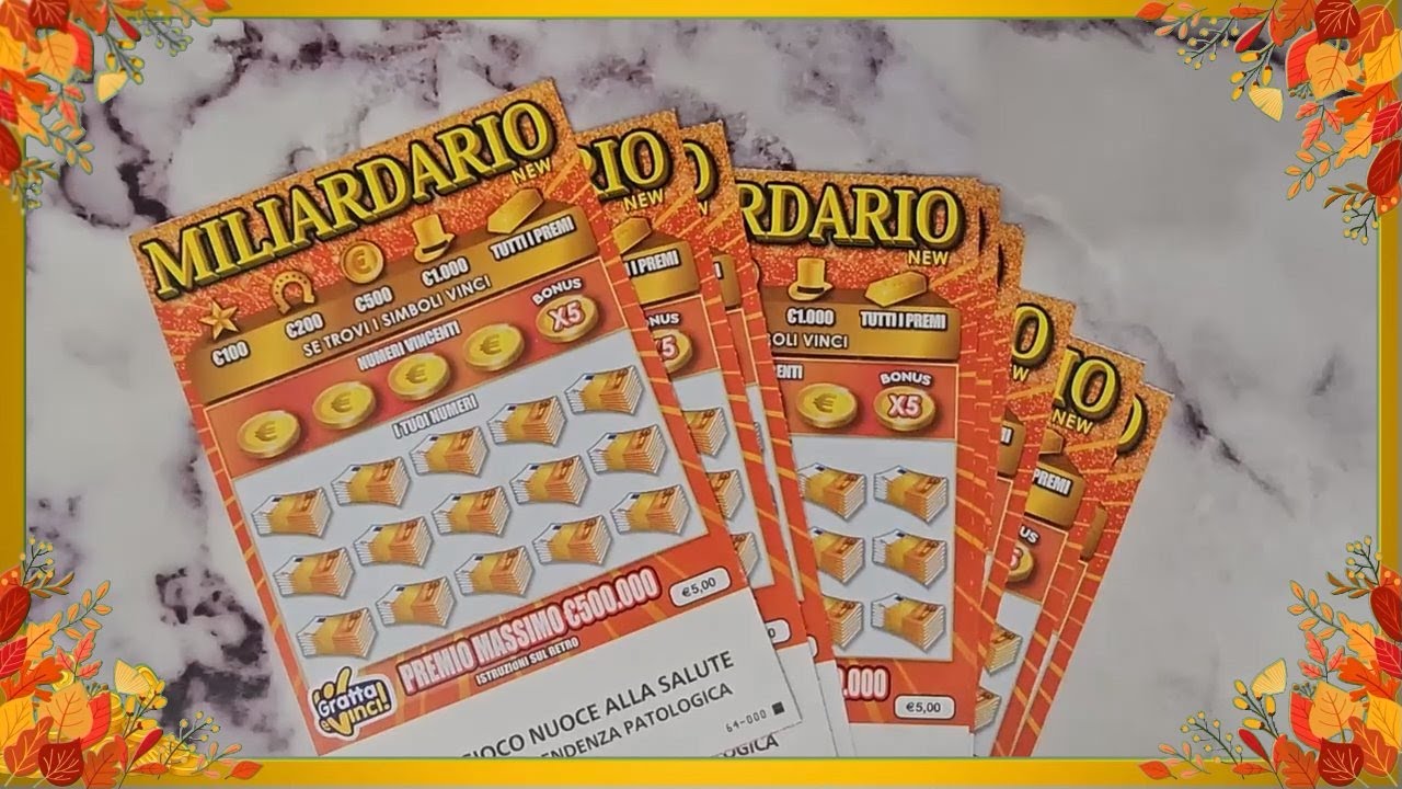 Nuovo Miliardario da 5, tutti e 60 i biglietti!