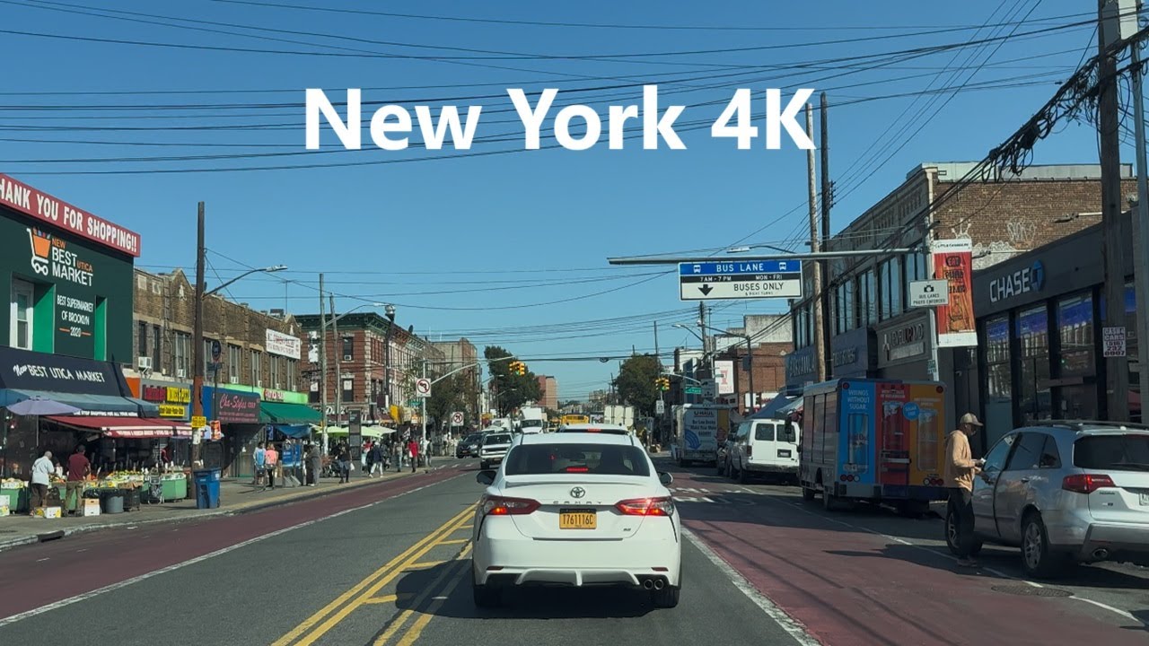 4K New York - Driving tour of Brooklyn ( Utica Avenue & Malcolm X Blvd ), Thursday, Sep 11, 2025