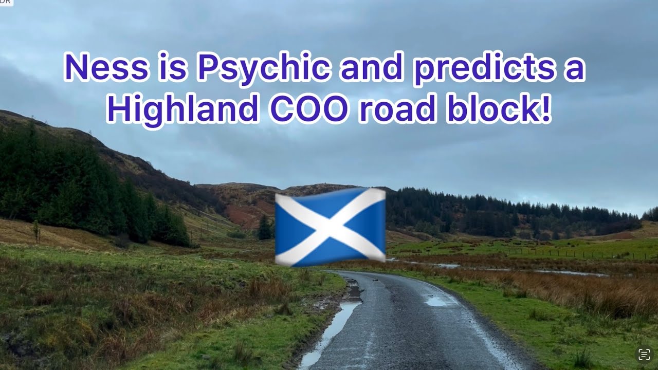 Let’s head west from Taynuilt along the Glen Lonan Road, but will it stop raining!