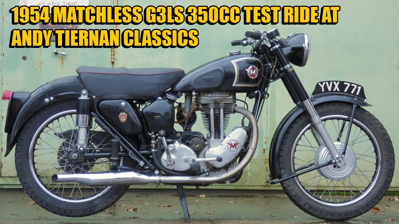 1954 Matchless G3LS 350cc на гонках Andy Tiernan Classics #09412MCH