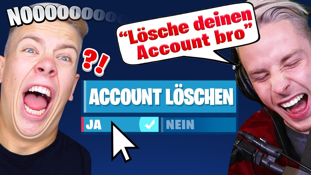 WENN ICH DU WÄRE.. Fortnite Account LÖSCHEN! (zu hart)