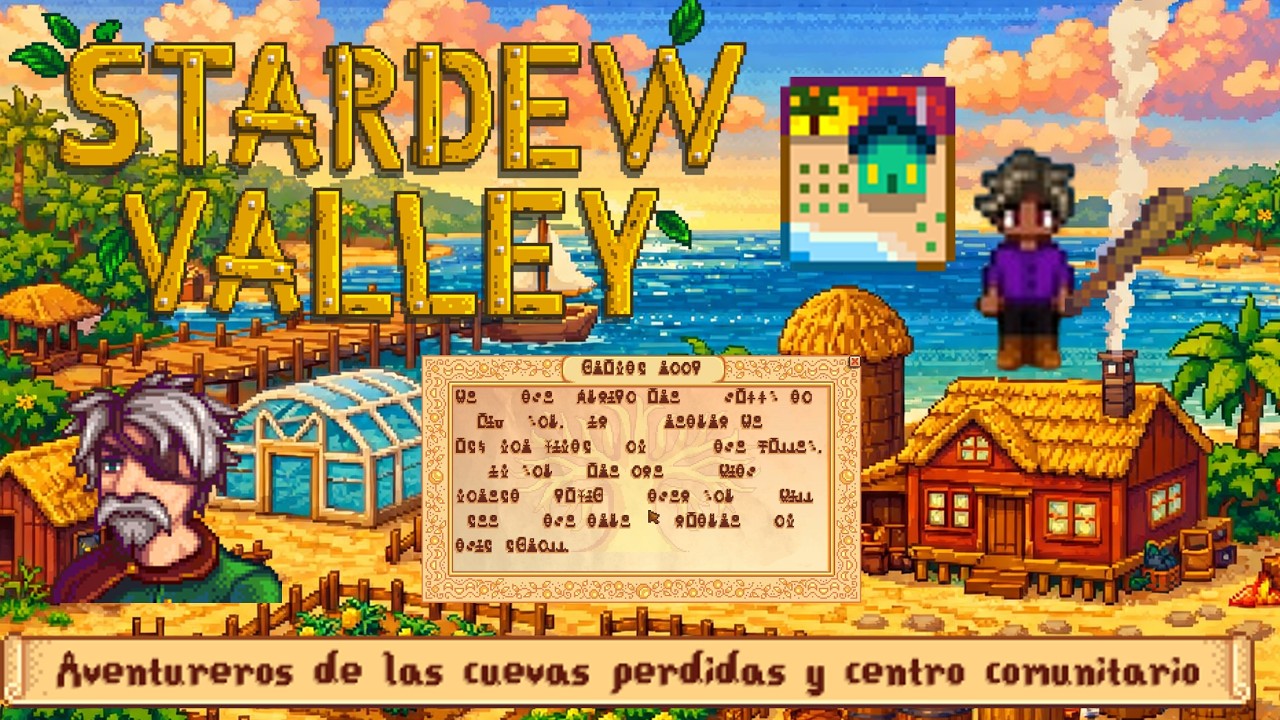 Los aventureros de las cuevas y encuentro con junimos - Stardew Valley - Granja Playera Episodio 2