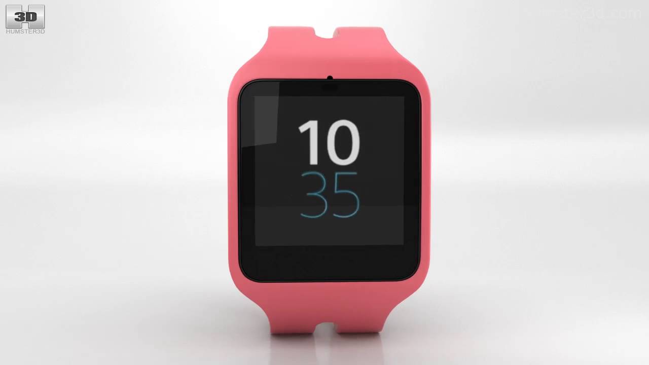 Sony SmartWatch 3 SWR50 Pink 3D model by 3DModels.org