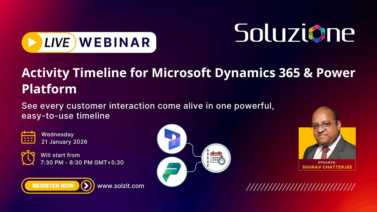 Activity Timeline for Microsoft Dynamics 365 | Webinar Recording & Live Demo
