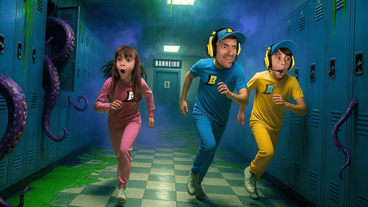 FUGA da ESCOLA pra Ir no Banheiro! 💩😱 Brancoala, Marcos e Laura Jogando Roblox
