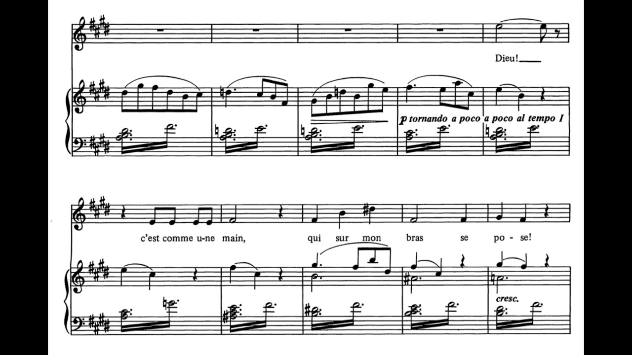Ah! je ris de me voir si belle (Faust - C. Gounod) Score Animation
