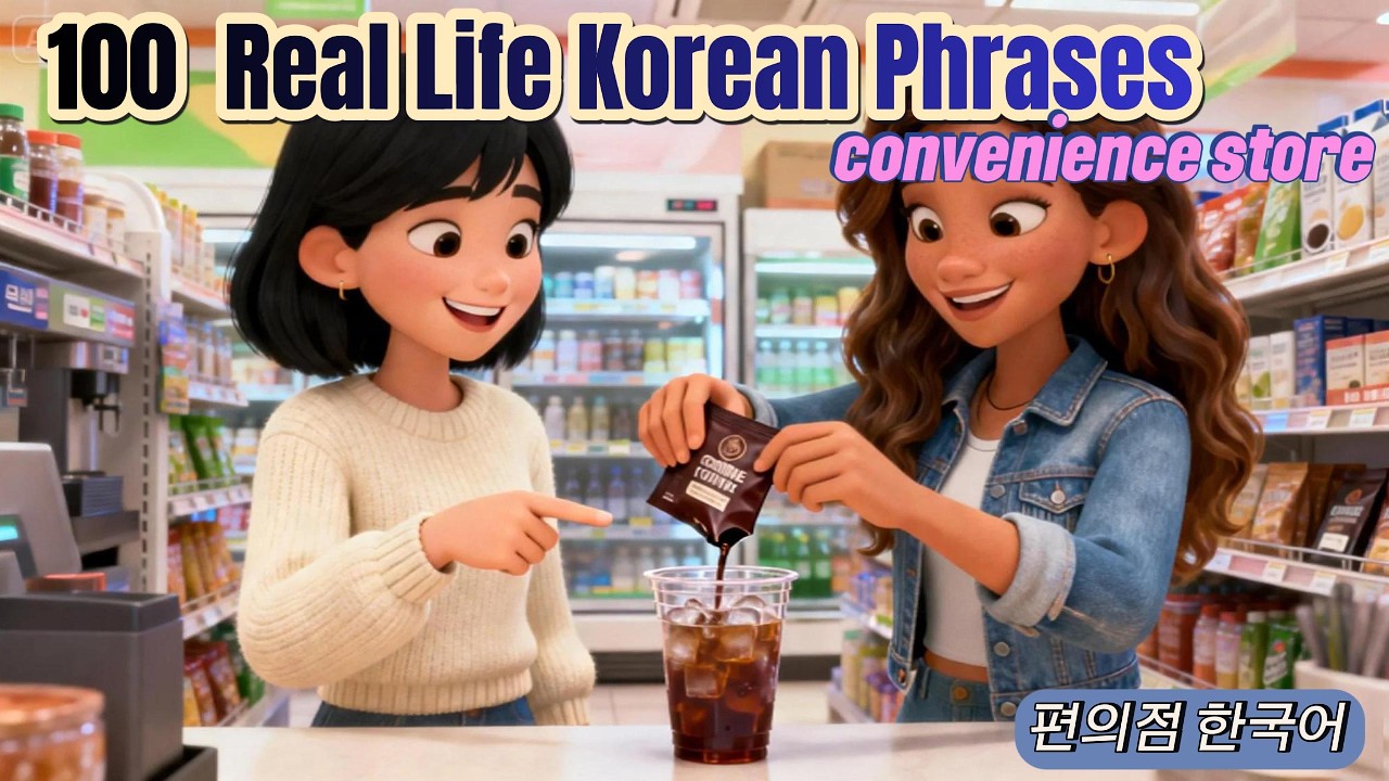 Learn Korean for Beginners: 100 Q & A | Convenience Store Conversation Practice | A1–A2