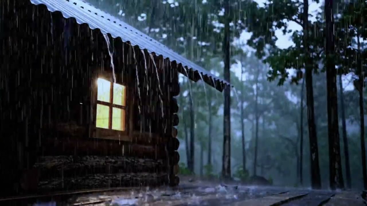Heavy Rain Sounds for Sleeping 🌧️ Deep Sleep Instantly | Rain Noise 10 Hours (No Ads)