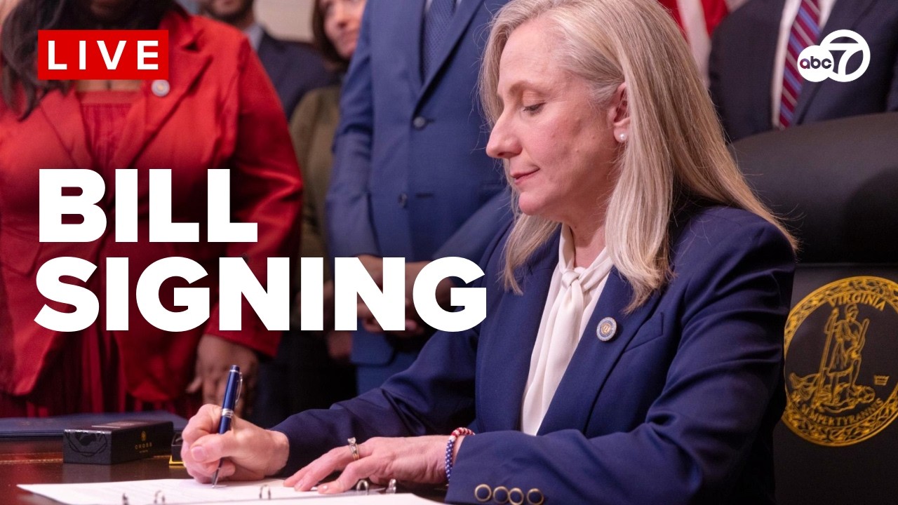 LIVE: VIRGINIA GOV. ABIGAIL SPANBERGER SIGNS NEW BILLS