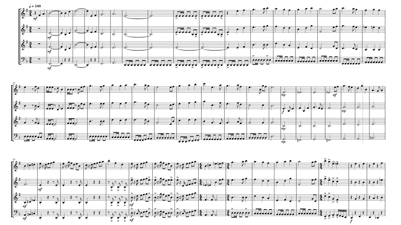 The Medallion Calls - Euphonium Quartet