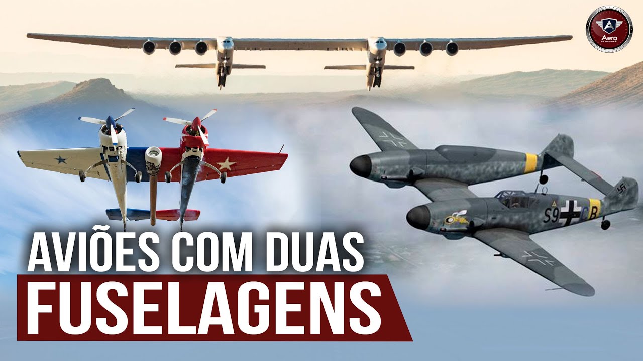 A FANTÁSTICA história dos AVIÕES de DUPLA FUSELAGEM
