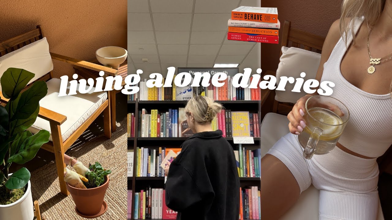 Дневник жизни в одиночестве | Украшаю балкон, покупаю книги и разбиваю травяной сад 👩🏼‍🌾🪴