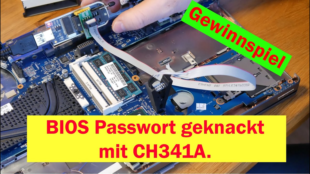 BIOS Passwort knacken mit CH341A