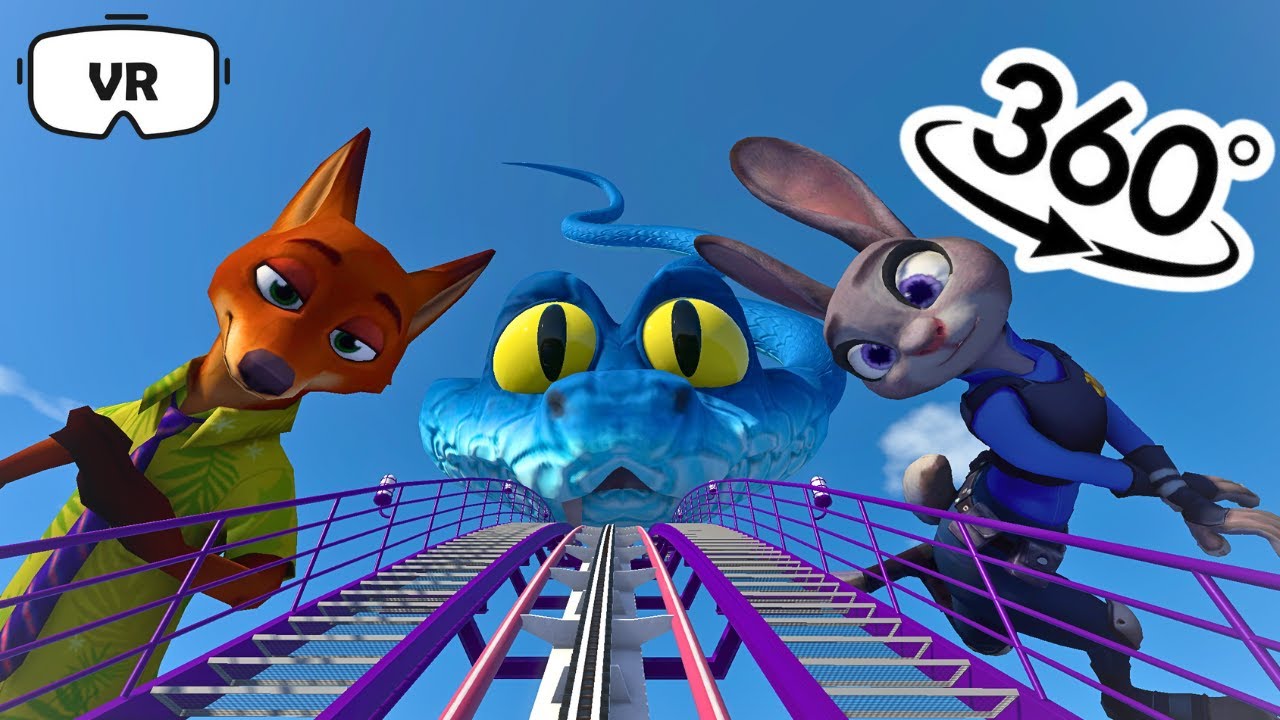 Zootopia 2  Roller Coaster ❄️🎢 | 360&deg; VR Experience