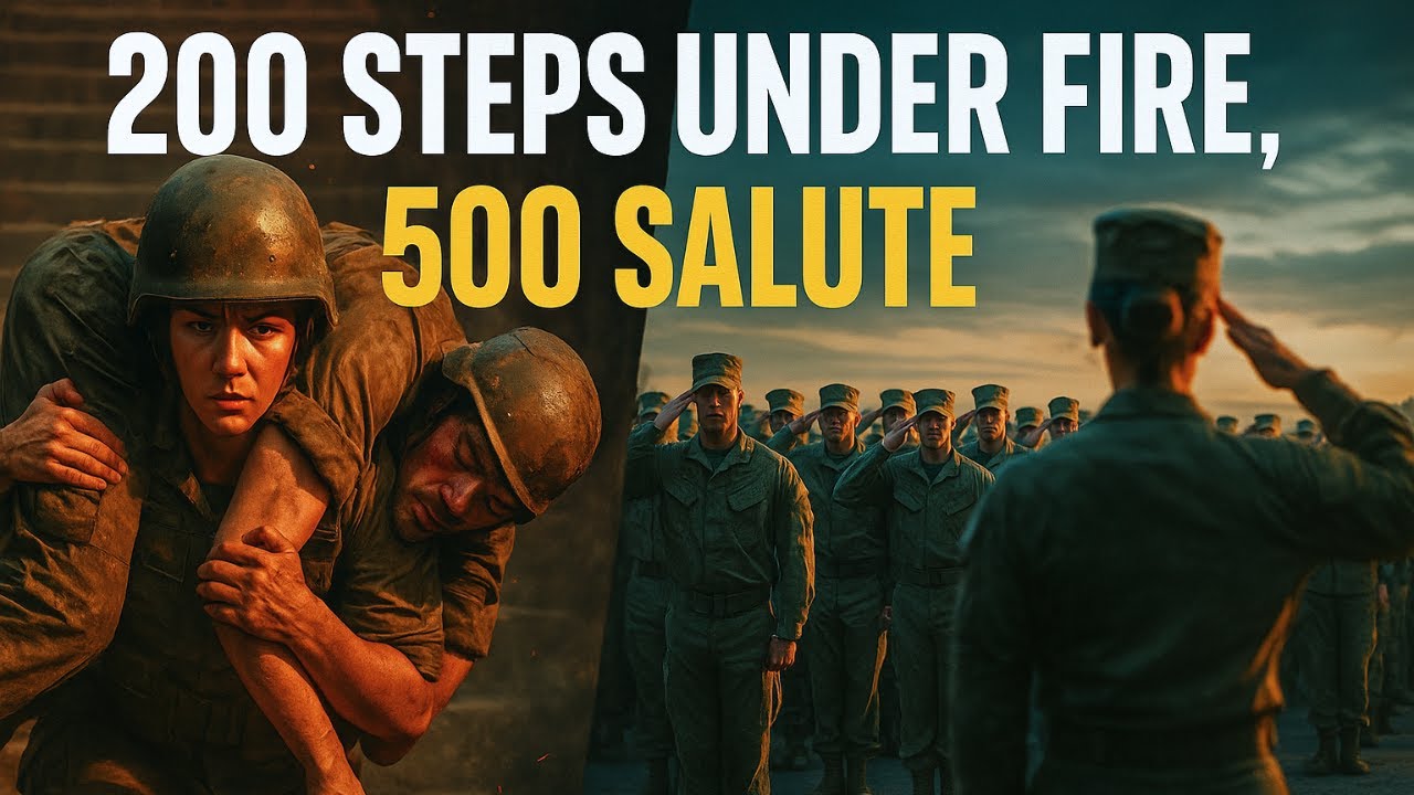 She Carried a Wounded Marine Up 200 Steps &mdash; The Next Morning, 500 Saluted Her | Touching Stories