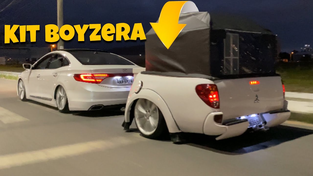 AZERA REBAIXADO COM CARRETINHA TRASEIRA DA TRITON L200