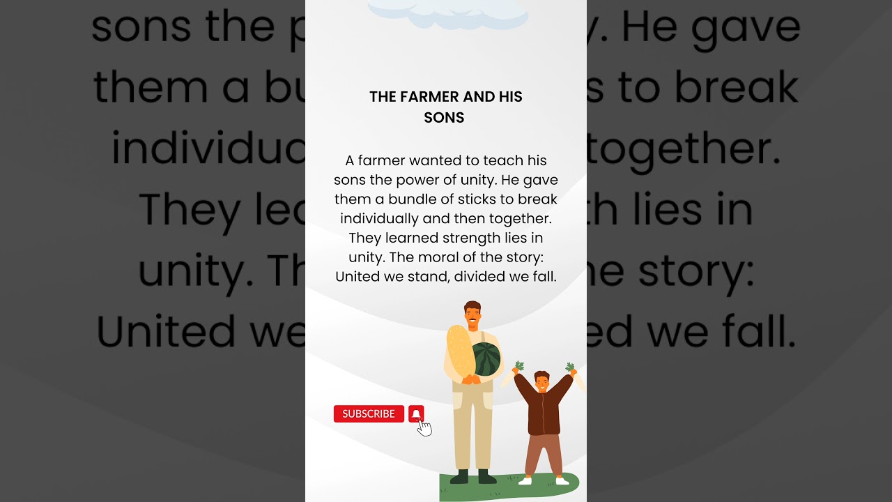 The Farmer and His Sons English Stories for learning english || #shortstories #stories