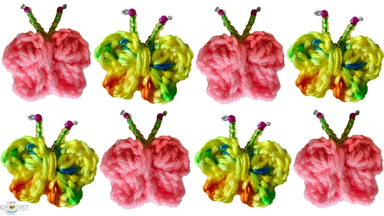 Little Butterfly Appliqué - Easy Crochet Pattern & Tutorial