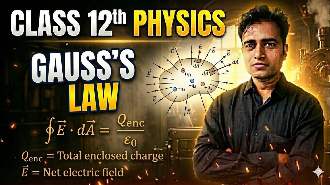 Gauss's Law (Electrostatics) | Physics | Class 12 | CBSE/ISC/UP