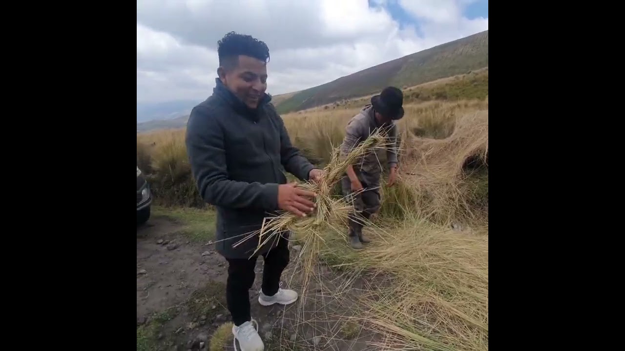 Trajimos hielo de chimborazo, por primera vez con Juanito Ushca.