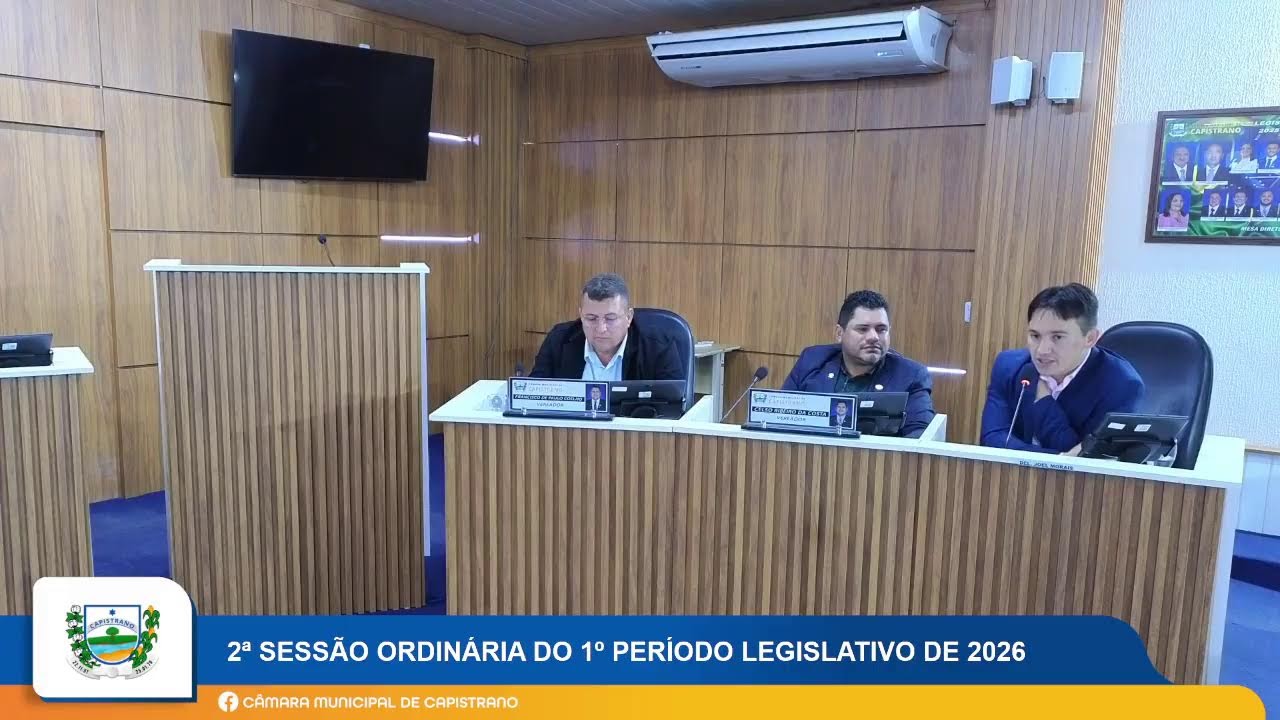 01ª Sessão de Abertura do 1º Período Legislativo de 2026
