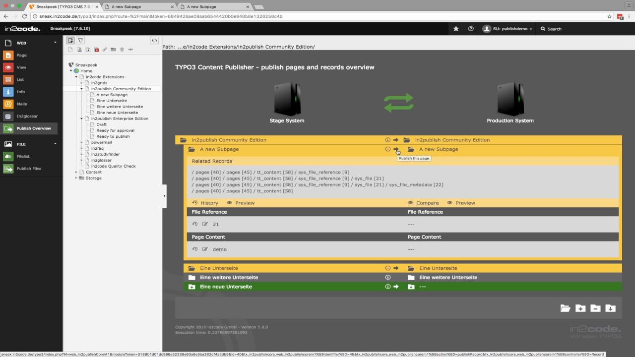 Content Publisher for TYPO3 (Community Edition)