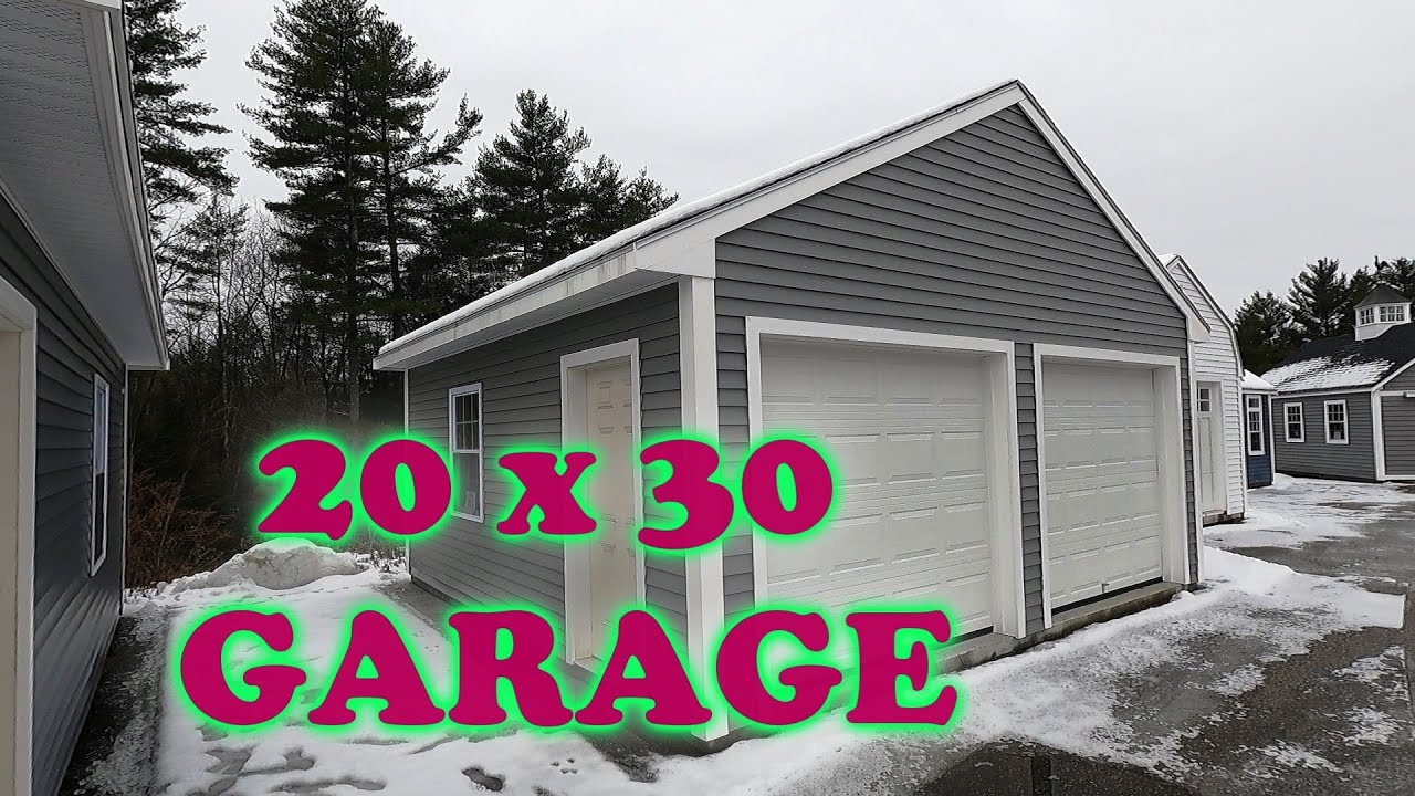 ✨✨20x30 Double Bay Garage | Vinyl Siding | ManCave | Custom Design | Postwoodworking Shed