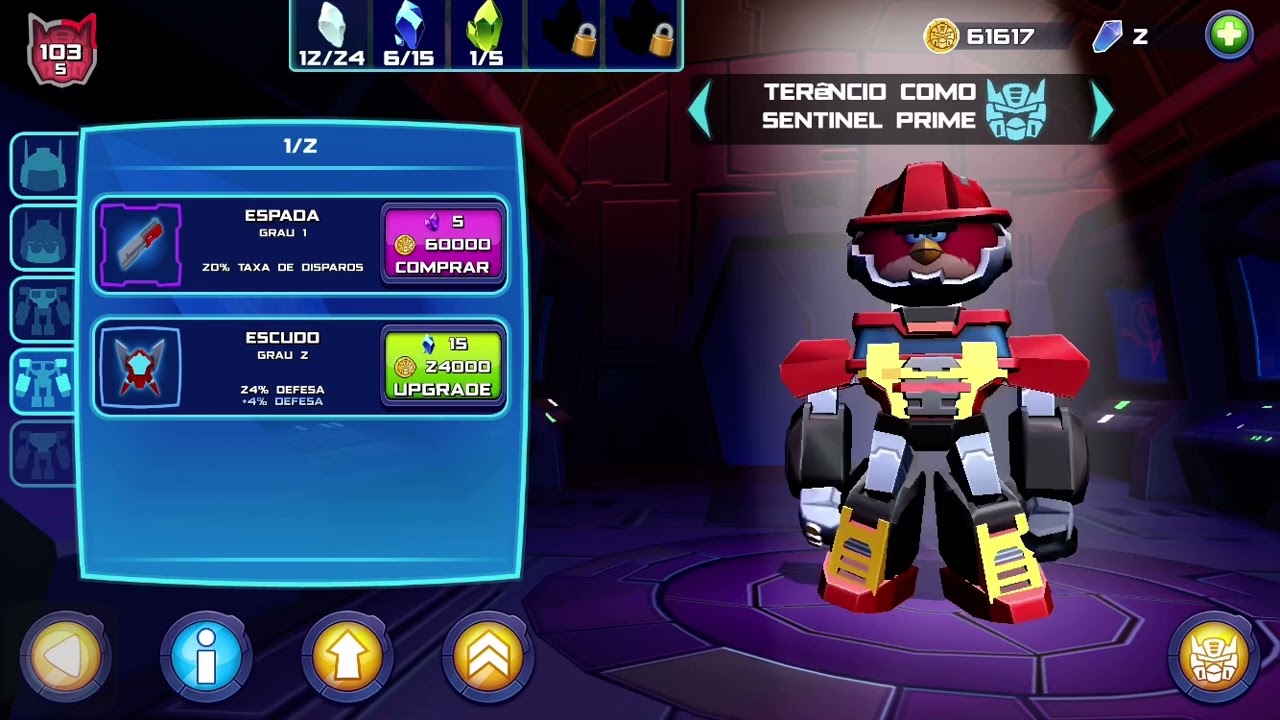 ANGRY BIRDS TRANSFOMERS - ALL CHARACTERS : OPTIMUS PRIME-ENERGON STARSCREAM