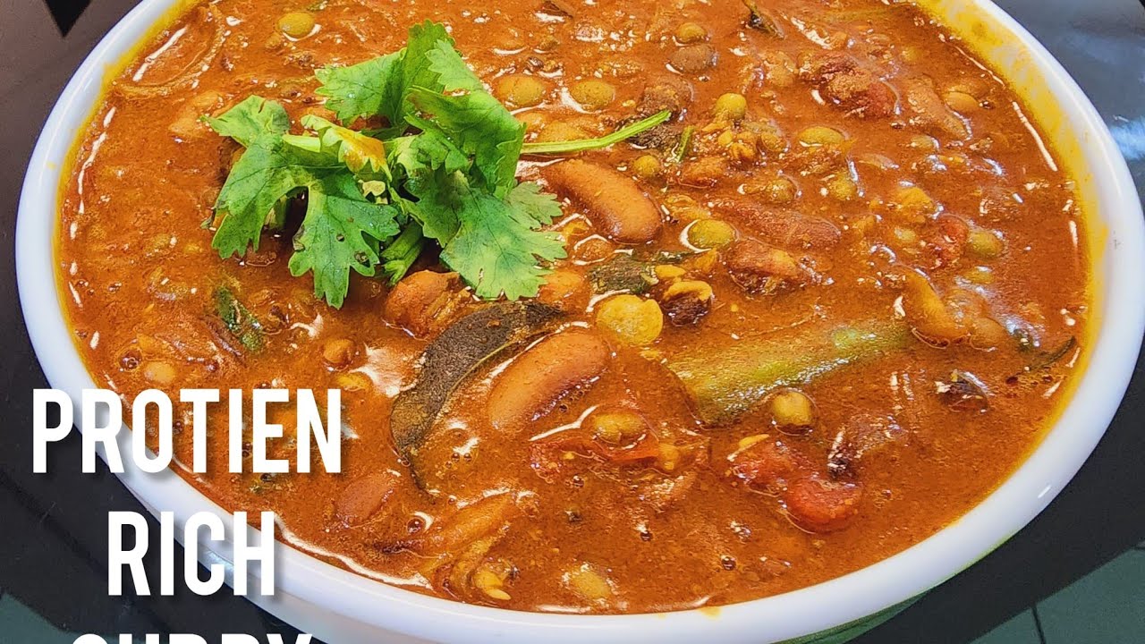 MIXED PULSES GRAVY | HIGH RICH PROTEIN CURRY |HEALTHY MIXED PULSES SPICY CURRY |MAJLIS KITCHEN