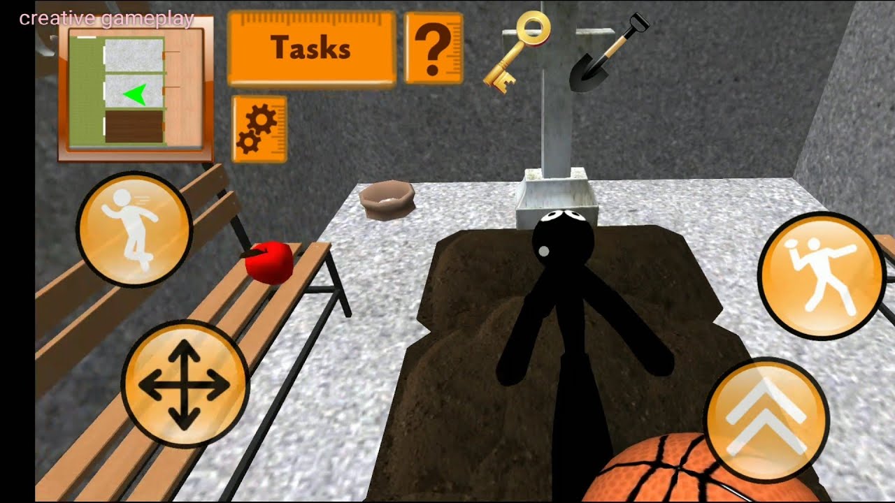 Stickman teacher neighbour part-13.