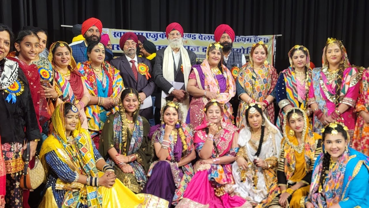 A beautiful performance || cultural event || honored to super senior citizen ❤️ #event #gidda #dance