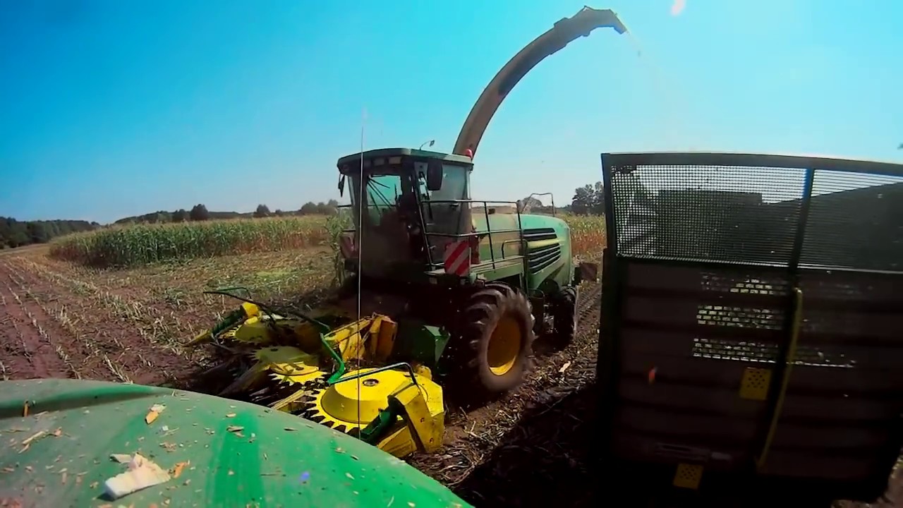 Kiszonka z Kukurydzy 2018 (John deere 7200 6820,6810 5080r,Claas ares,Mtz ,jcb  Wielkopolska