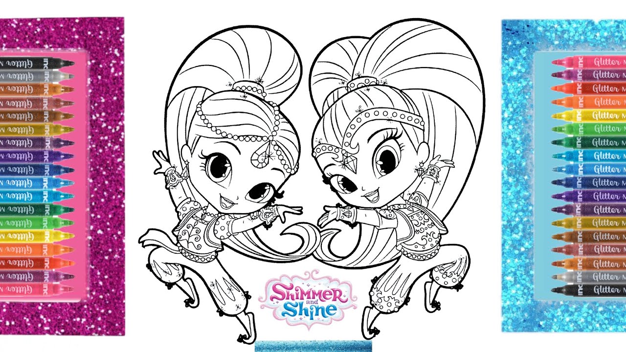 Shimmer and Shine Coloring Page ✨️