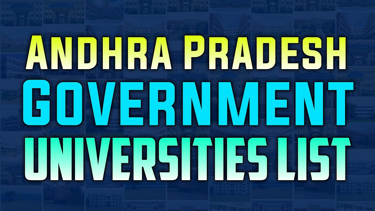 Andhra Pradesh Government Universities List | Universities In Andhra Pradesh | YoursMedia