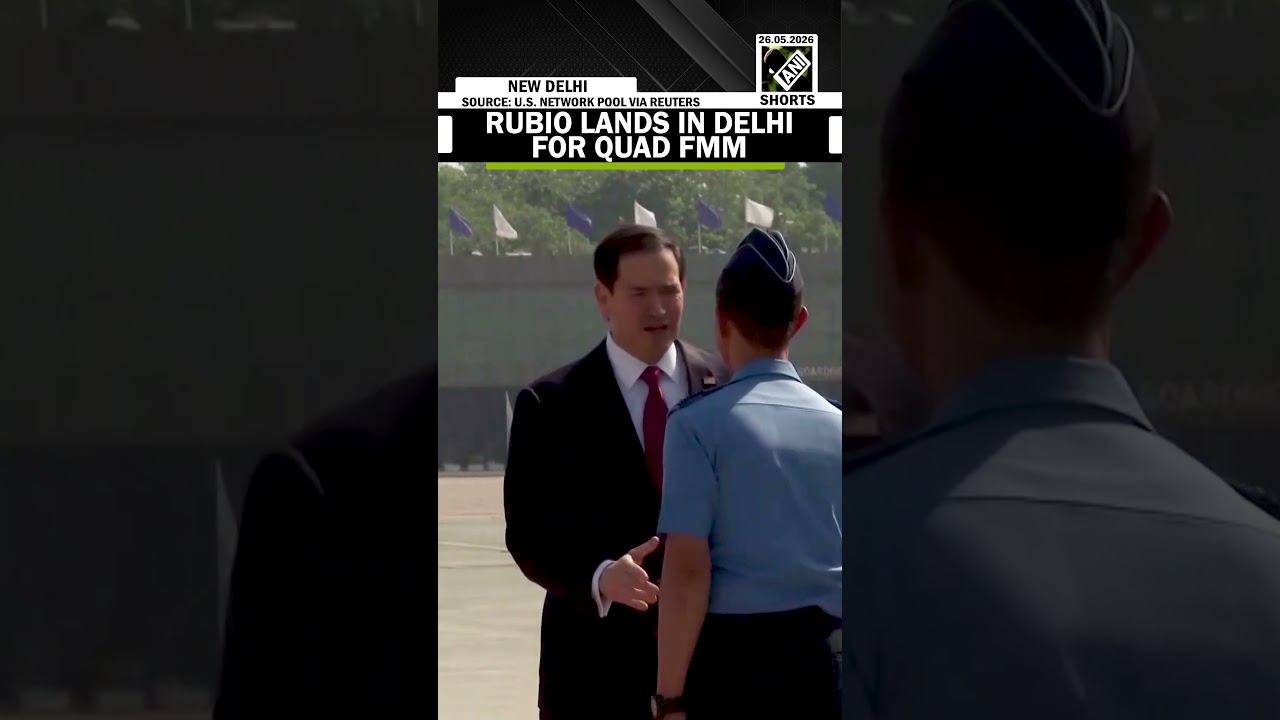 WATCH: US Secretary of State Marco Rubio lands in New Delhi for QUAD Foreign Ministers&rsquo; meeting