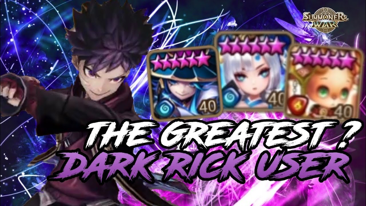 INSANE DAMAGE DARK RICK - ONE SHOT [Summoners War : Sky Arena]
